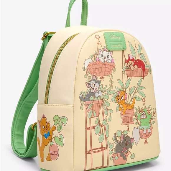 Loungefly Disney Cats & Plants Mini Backpack Aristocats Oliver - Picture 2 of 6
